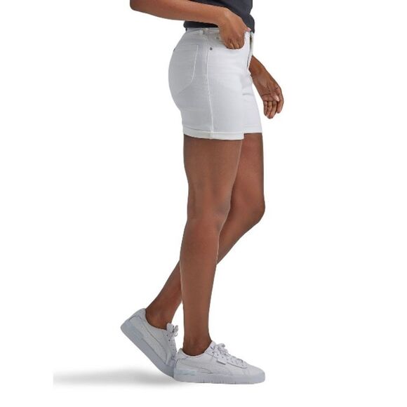 LEE WOMEN'S Mid-Rise 5” Cuffed Denim Jean Shorts  Size 22 M - Picture 6 of 9